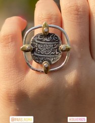 تصویر انگشتر نقره دستساز زنانه و‌مردانه تک‌نسخه Handmade silver ring