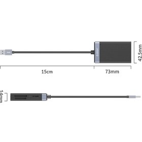 تصویر کارت خوان اوریکو مدل CL4D-A3 ORICO CL4D-A3 Card Reader