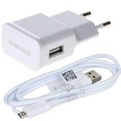 تصویر شارژر دیواری فست شارژ Samsung S7 2A + کابل میکرو یو اس بی Samsung S7 2A Wall Charger and MicroUSB Cable