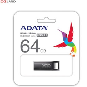 تصویر فلش مموری ای دیتا مدل UR340 ظرفیت 64 گیگابایت ADATA UR340 64GB USB3.2 Flash Memory