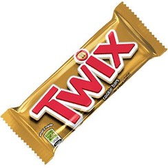 تصویر شکلات توییکس شکلات با مغز کارامل یک عددی  50 گرمی twix