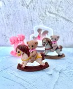 تصویر قالب سیلیکونی خرس اسب سوار مدل روسی 