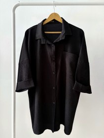 تصویر شومیز مشکی نیلوفر 