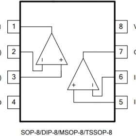 تصویر SMD آی سی آپ امپ LM358 پکیج SO8 