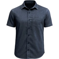 تصویر پیراهن مردانه لی ذغالسنگی آستین کوتاه 