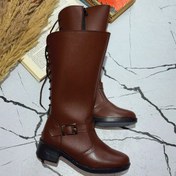 تصویر بوت سوارکاری چرمی پشت بندی 