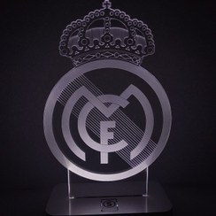 تصویر چراغ خواب طرح رئال مادرید مدل هفت رنگ 