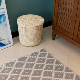 تصویر گلیم لاراهوم طرح لوزی 