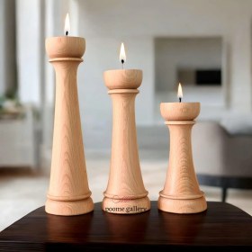 تصویر جاشمعی چوبی کد 106 