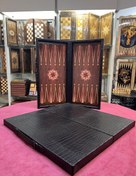 تصویر تخته نرد ام دی اف چرمی مدل کیفی لاکچری Luxury quality leather MDF backgammon board