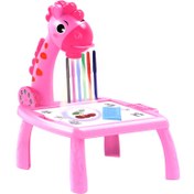 تصویر میز نقاشی پروژکتور دار طرح زرافه Rui Feng Ying RFY222-8 Rui Feng Ying RFY222-8 PROJECTION PAINTING