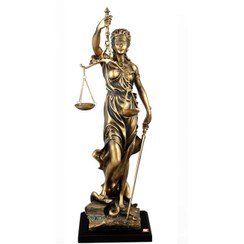 تصویر مجسمه عدالت برنز کوچک گلدکیش مدل GK4612 
