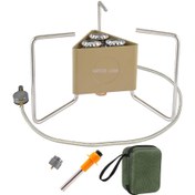 تصویر اجاق سفری گرین لاین مدل GN3BRNFLDCSKI تاشو ۳ شعله 