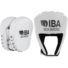 تصویر ست کلاه و میت بوکس AIBA 