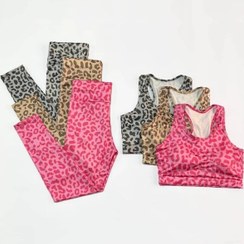 تصویر ست نیمتنه و لگ پلنگی 