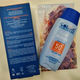 تصویر ضد آفتاب SPORT کلیر نیوژن +SPF 50، بی‌رنگ سولاریس (بر پایه آب – 100 میلی‌لیتر) 