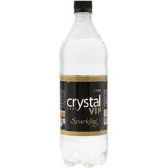 تصویر آب گازدار 1 لیتری ساده کریستال 