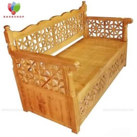 تصویر تخت سنتی چوبی 60*160کد 234 