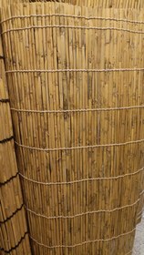 تصویر پرده حصیر ۴ قاچ نی خیزران 