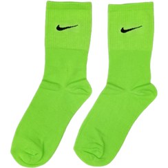 تصویر جوراب ساق دار نایک سبز کمرنگ 