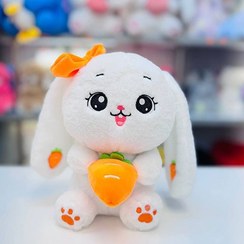 تصویر عروسک خرگوش میوه به دست 