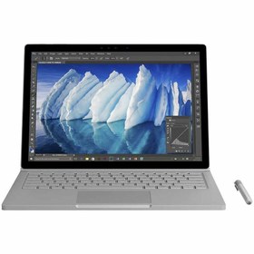 تصویر لپتاپ تبلت مایکروسافت سرفیس بوک وان غیر لمسی Laptop Tablet Microsoft Surface Book 1 i7G6-16-512-GTX965 2GB 