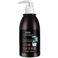 تصویر شامپو سفید کننده بدن حاوی خاکستر آتشفشان برند Lifusha | اصلی Lifusha brand body whitening shampoo containing volcanic ash | Original 90139