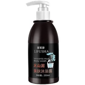 تصویر شامپو سفید کننده بدن حاوی خاکستر آتشفشان برند Lifusha | اصلی Lifusha brand body whitening shampoo containing volcanic ash | Original 90139