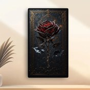 تصویر نقاشی الماسی بزرگسال گل سرخ – سایز 40*70 (تمام‌نگین) 