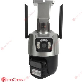 تصویر دوربین سیم کارت خور دو لنزه چرخشی v380 v380 Mini Speed Dome