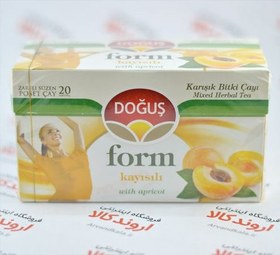 تصویر دمنوش زردآلو لاغری فرم دوغوش بسته 20 عددی Dogus slimming apricot Herbal Tea, 20pcs