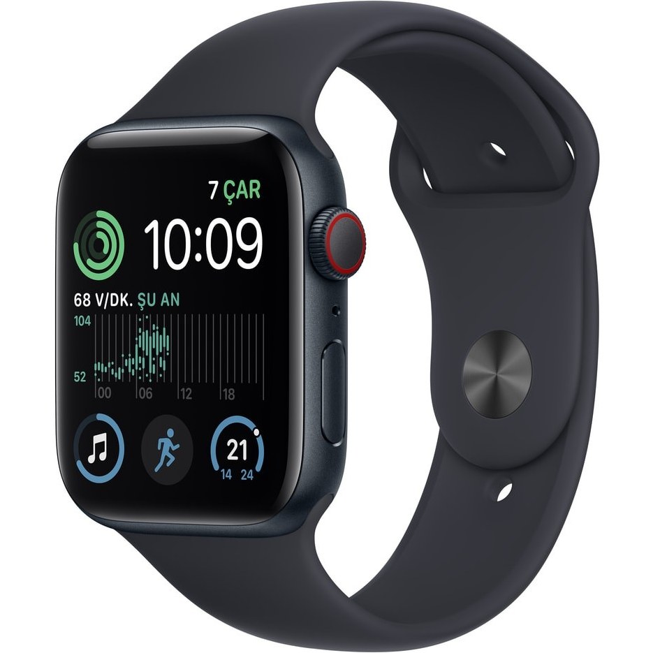 Apple Watch SE（GPS + Cellularモデル）- 44mmミッドナイトアルミニウムケースとS/Mミッドナイトスポーツバンド  [整備済製品] - Apple（日本）