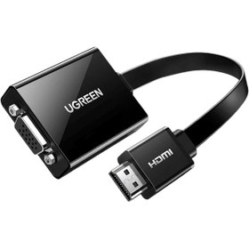 تصویر تبدیل HDMI به VGA یوگرین مدل CM611/90813 UGREEN HDMI to VGA 90813 1080P 60hz