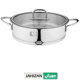 تصویر سرویس قابلمه استیل 11 پارچه 7010 KST steel pot service 11 cloths 7010 kst