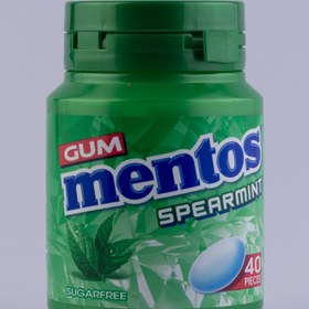 تصویر آدامس مغزدار با طعم نعنایی منتوس، بدون شکر 40عددی GUM MENTOS PEPPERMINT SUGARFREE 