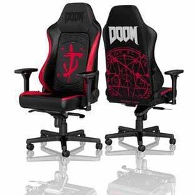 تصویر صندلی گیمینگ نوبل چیر قرمز Gaming Chair Noble Chair HERO Doom Edition Gaming Chair Noble Chair HERO Doom Edition