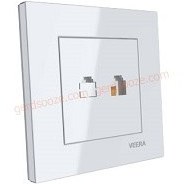 تصویر پریز شبکه ویرا سفید priz shabake veera electric