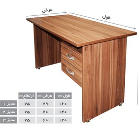 تصویر میز کارمندی ملامینه مدل K111 