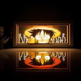 تصویر تابلو لایت باکس انیمه ای وان پیس لوفی | Luffy One Piece Anime Light Box 