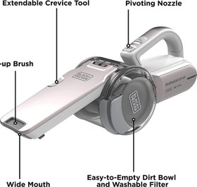 تصویر جارو شارژی بلک اند دکر Black+Decker Cordless Dustbuster Pivot Handheld Vacuum Cleaner - ارسال ۱۰ الی ۱۵ روز کاری 