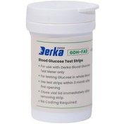 تصویر نوار تست قند خون درکا بسته 50 عددی Derka Blood Glucose Test Strips 50Pcs