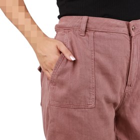 تصویر شورتک جین دمپا پاکتی بنفش زنانه C&A 