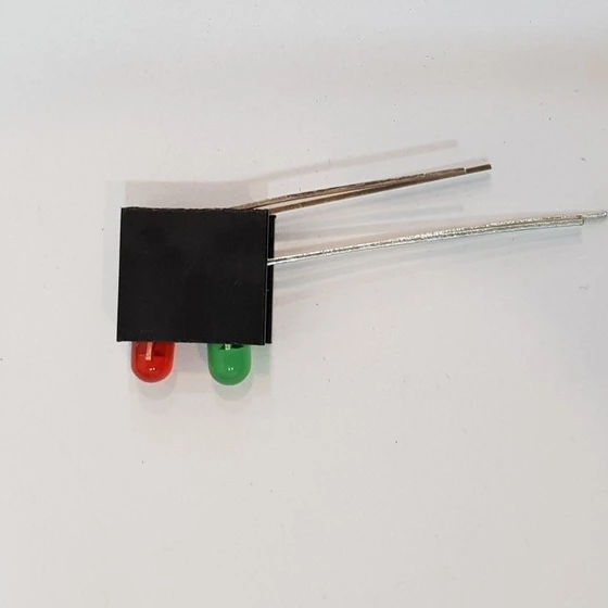خرید و قیمت LED قابدار دو تایی(قرمز، سبز) , Right Angle 2 x 3mm RG LED ...