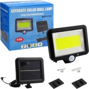 تصویر چراغ دیواری تبلتی خورشیدی پنل جدا SMT-F100 