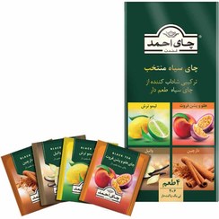 تصویر چای منتخب میوه ای احمد - بسته ی 24 عددی 