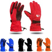 تصویر دستکش کوهنوردی دوپوش The North Face مدل GTX - نارنجی XL The North Face GTX double-layer mountaineering gloves
