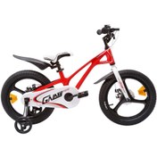 تصویر دوچرخه کودک قناری مدل Galaxy سایز ۱۶ با ترمز دیسکی 