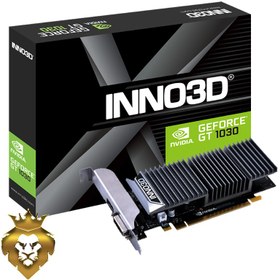 تصویر کارت گرافیک اینو 3دی انویدیا پنل کوتاه مخصوص مینی کیس VGA Inno3D Nvidia GeForce GT1030 Low Profile 