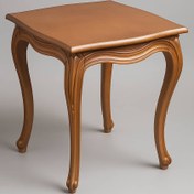 تصویر میز جلو مبلی کلاسیک و عسلی چوبی 