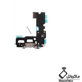 تصویر فلت شارژ و میکروفون آیفون 7G / IPHONE 7 فلت شارژ و میکروفون گوشی آیفون مدل 7 جی